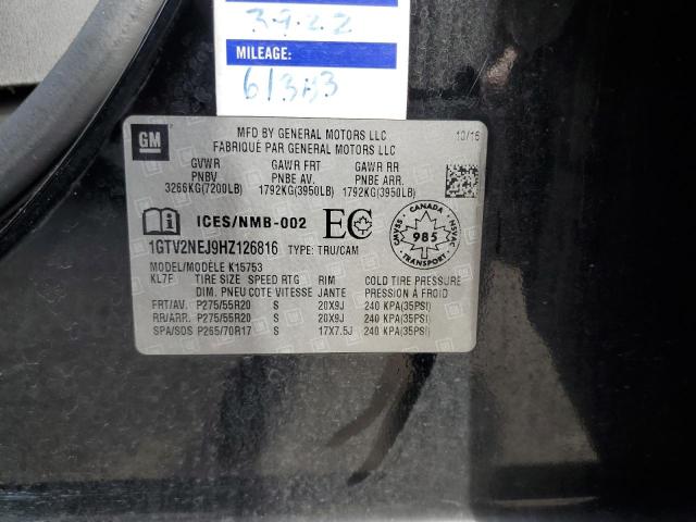 2017 GMC SIERRA K15 - 1GTV2NEJ9HZ126816