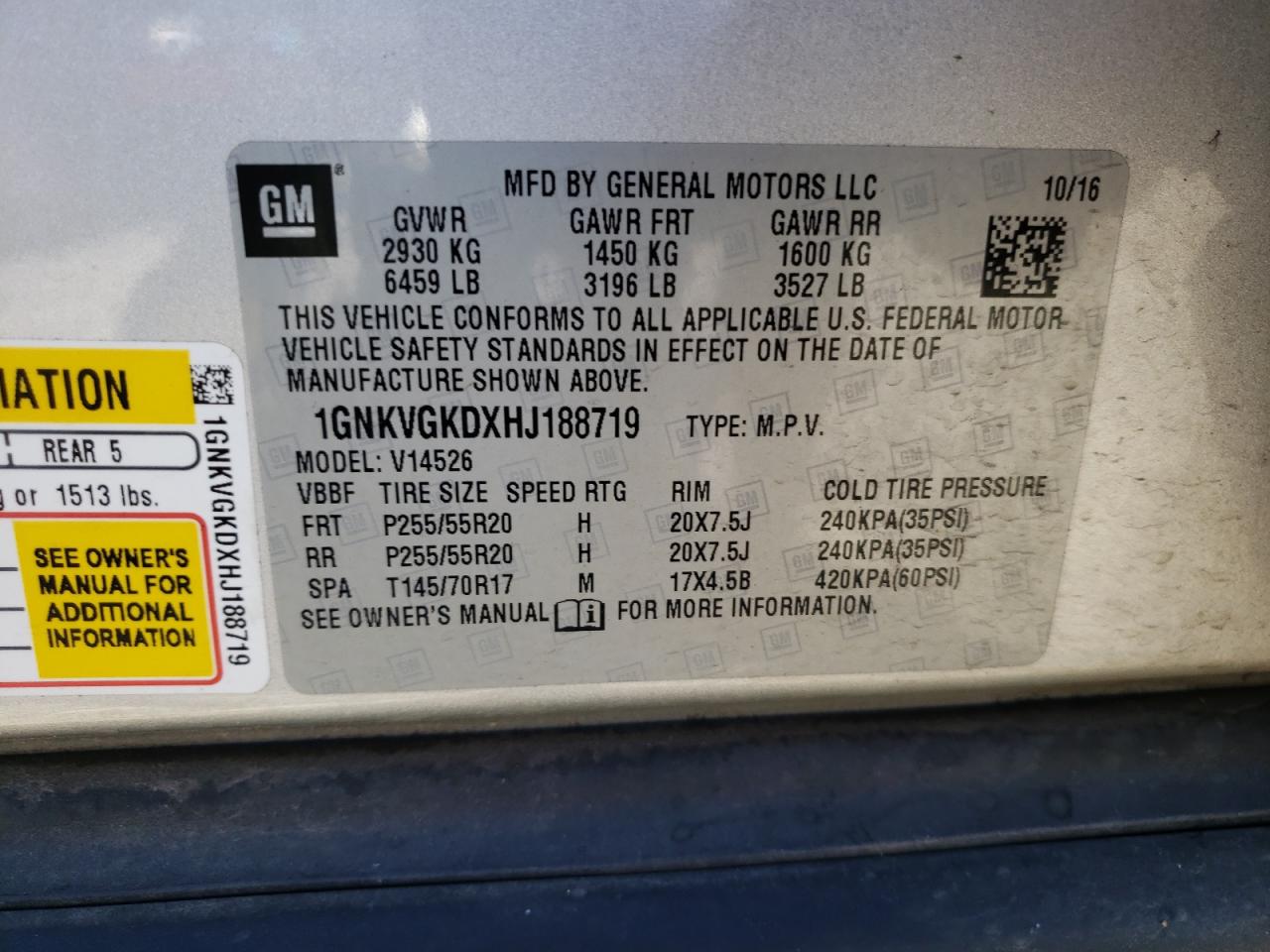 CHEVROLET TRAVERSE LT