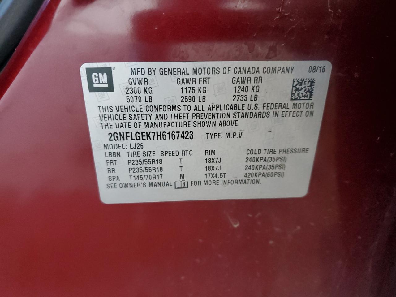 CHEVROLET EQUINOX PREMIER