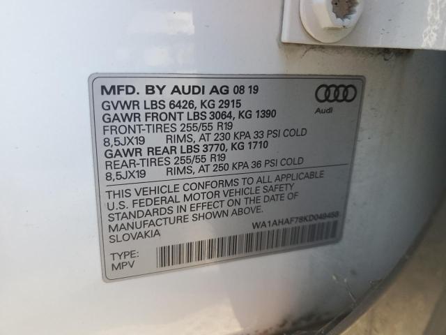 2019 AUDI Q7 PREMIUM #3302948619
