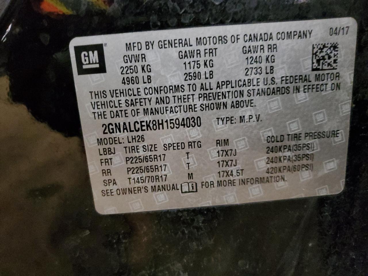 CHEVROLET EQUINOX LT