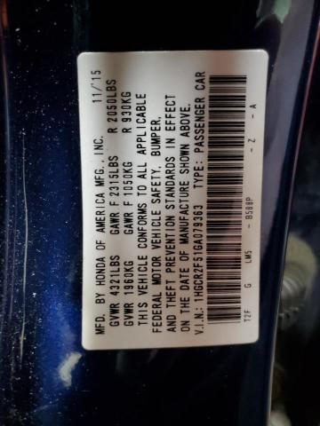 2016 HONDA ACCORD SPO - 1HGCR2F51GA079363