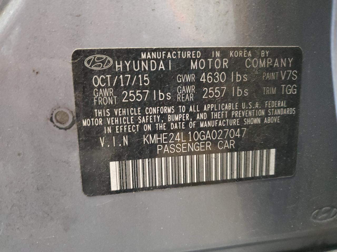 HYUNDAI SONATA HYBRID