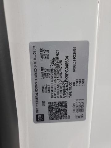 2023 CHEVROLET SILVERADO C1500 3GCNAAEK9PG348534