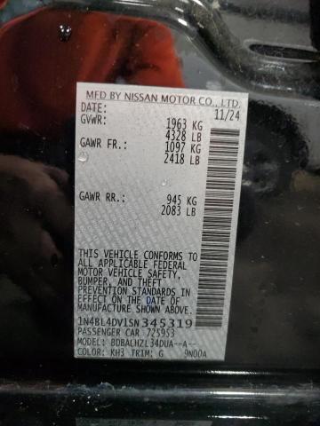 2025 NISSAN ALTIMA SV - 1N4BL4DV1SN345319