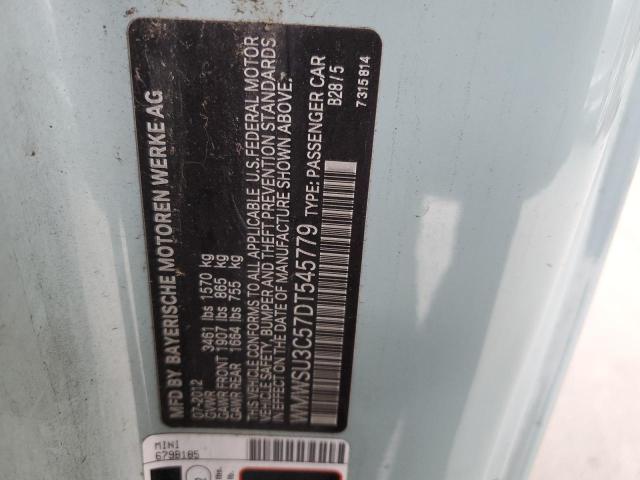 2013 MINI COOPER - WMWSU3C57DT545779