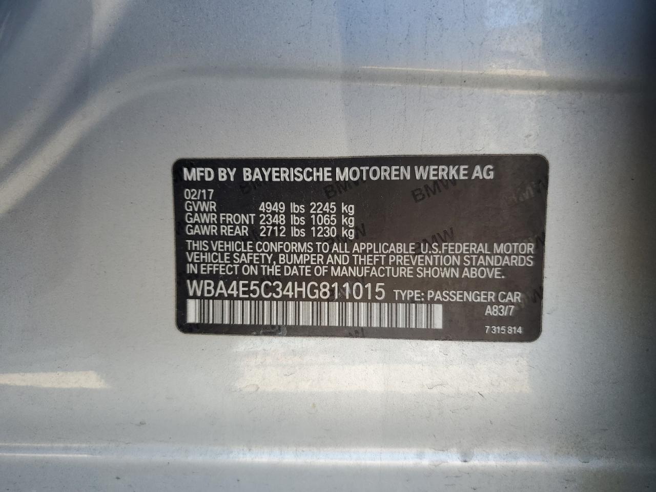 BMW 4 SERIES GRAN COUPE GRAN COUPE