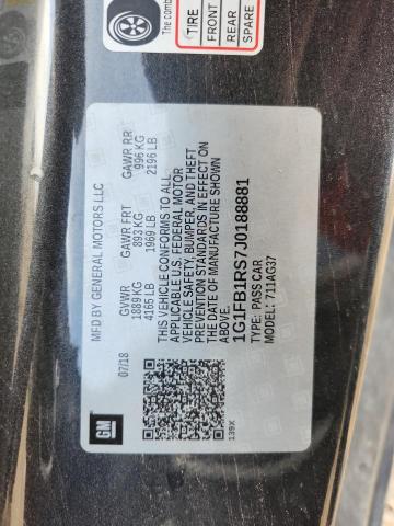 2018 CHEVROLET CAMARO LT 1G1FB1RS7J0188881