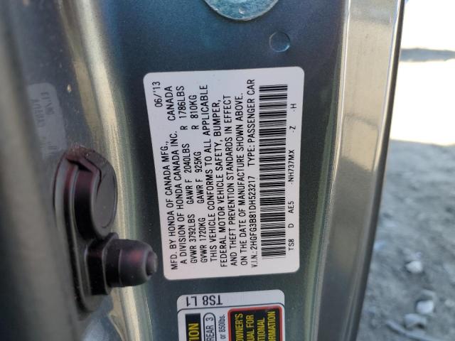 2013 HONDA CIVIC EX - 2HGFG3B81DH523217