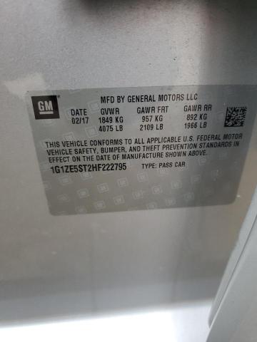 2017 CHEVROLET MALIBU LT - 1G1ZE5ST2HF222795