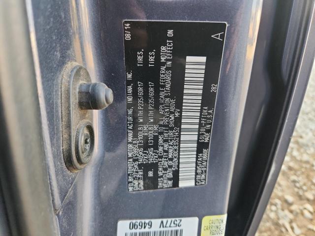 2014 TOYOTA SIENNA #3287635018