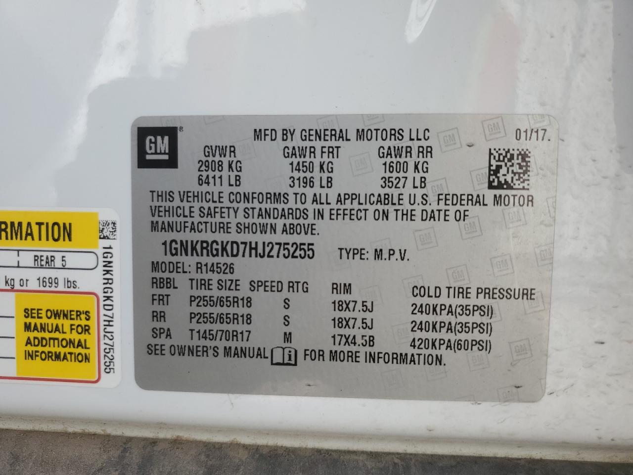 CHEVROLET TRAVERSE LT