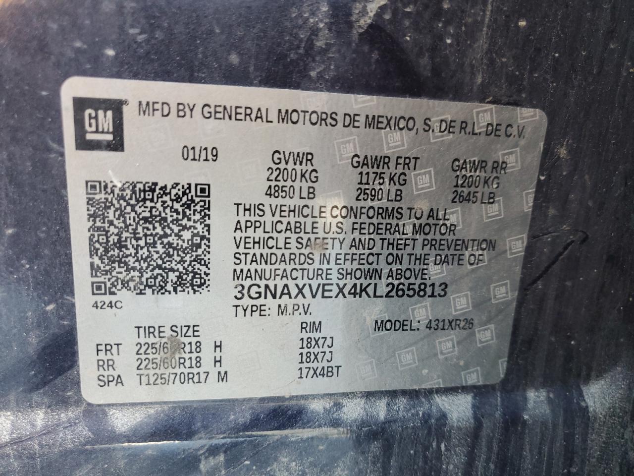 CHEVROLET EQUINOX LT