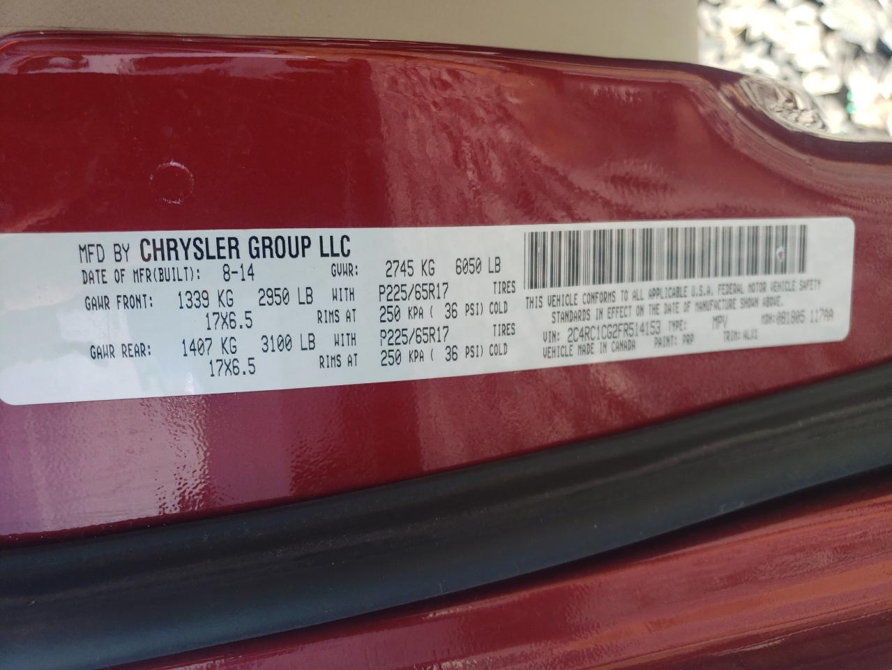 CHRYSLER TOWN & COUNTRY TOURING L