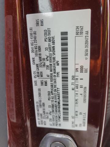 2021 FORD ESCAPE SEL 1FMCU9H60MUA65777