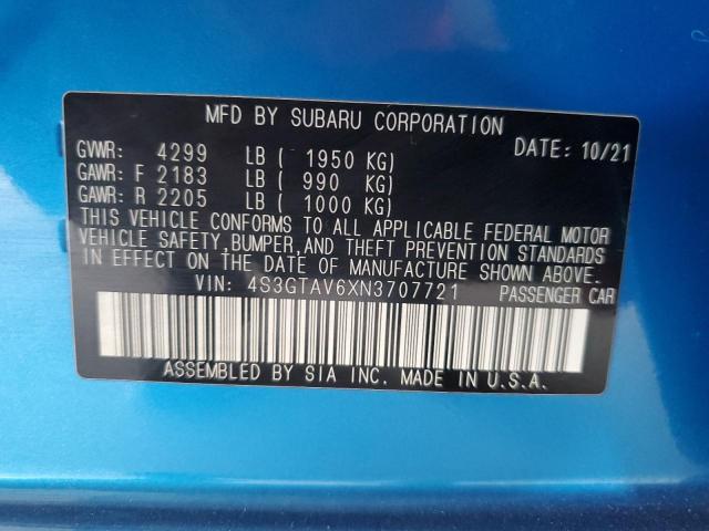 2022 SUBARU IMPREZA PR #3302963610