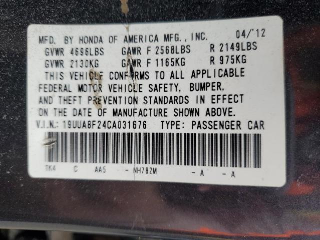 2012 ACURA TL - 19UUA8F24CA031676