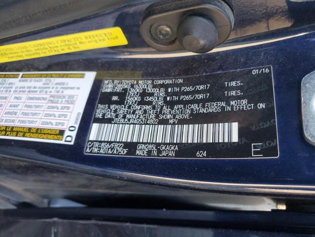 2016 TOYOTA 4RUNNER SR5/SR5 PREMIUM - JTEBU5JR4G5314802