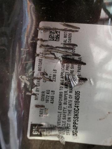 2012 BUICK VERANO #3284682387