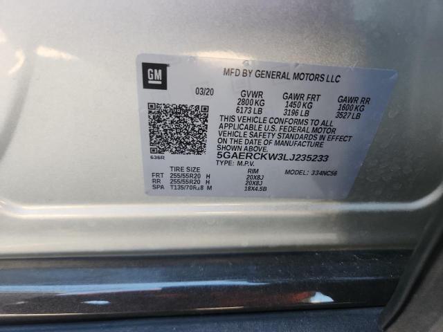 2020 BUICK ENCLAVE PR 5GAERCKW3LJ235233