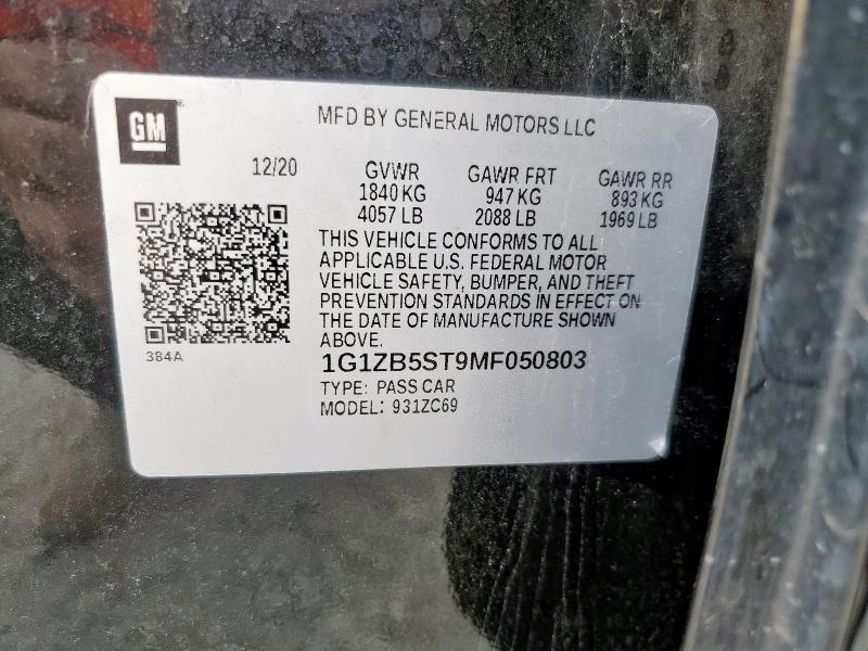 2021 CHEVROLET MALIBU LS #3287658008