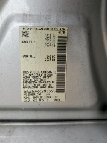 2016 NISSAN ALTIMA 2.5 - 1N4AL3AP6GC205555