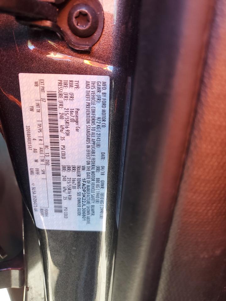 Lot #3302700009 2018 FORD FOCUS SE