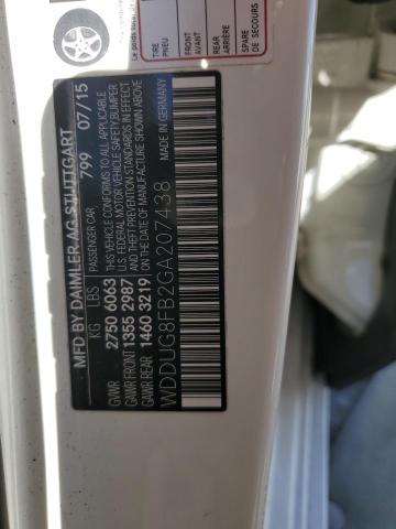 2016 MERCEDES-BENZ S 550 4MAT - WDDUG8FB2GA207438