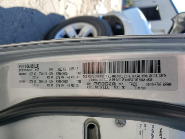 2017 RAM 1500 - 1C6RR6GG1HS741378