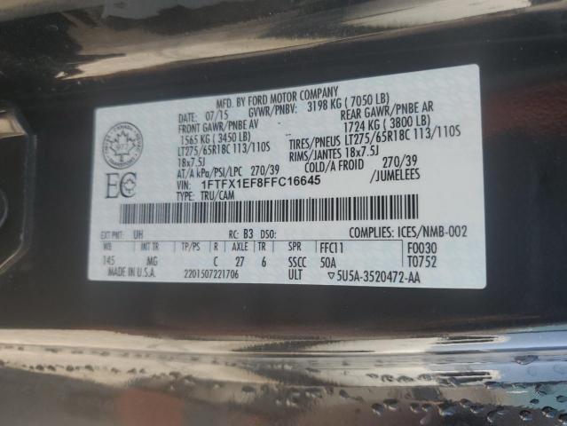 2015 FORD F150 SUPER - 1FTFX1EF8FFC16645