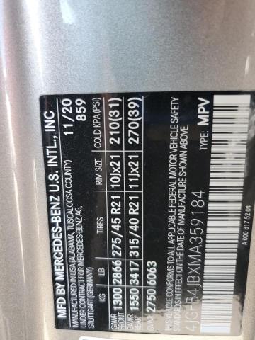 2021 MERCEDES-BENZ GLE 350 4JGFB4JBXMA359184