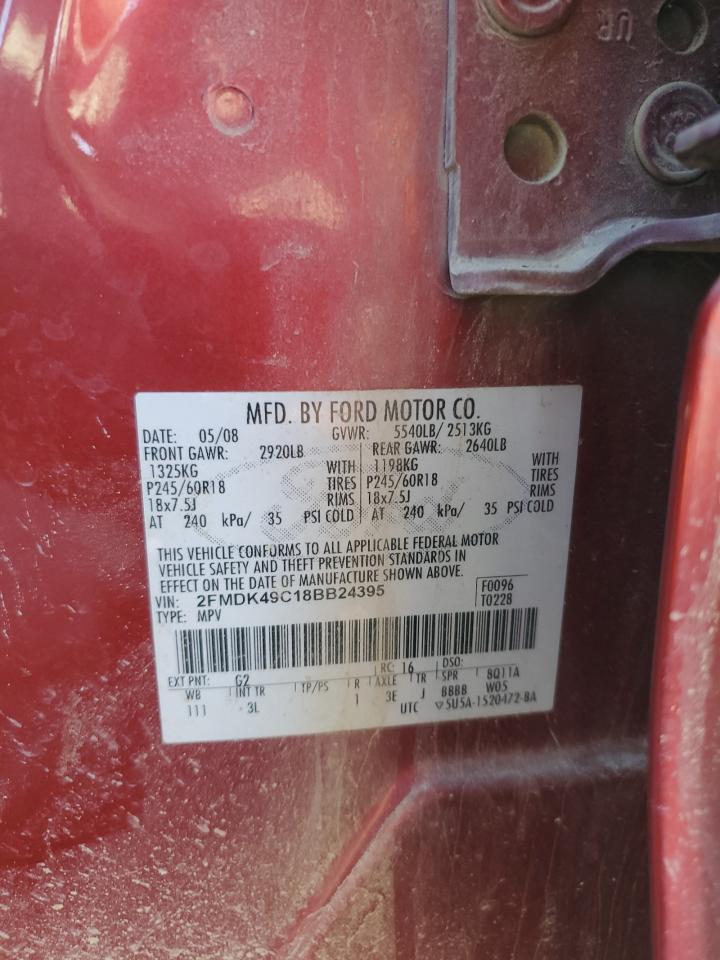 Lot #3287697018 2008 FORD EDGE LIMIT