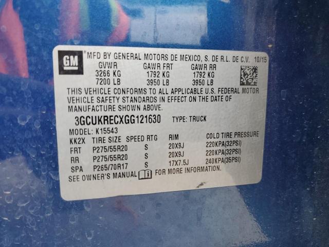 2016 CHEVROLET SILVERADO #3290354811