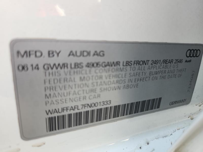 2015 AUDI A4 PREMIUM - WAUFFAFL7FN001333