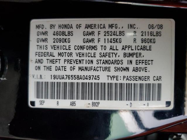 2008 ACURA TL TYPE S #3302735012
