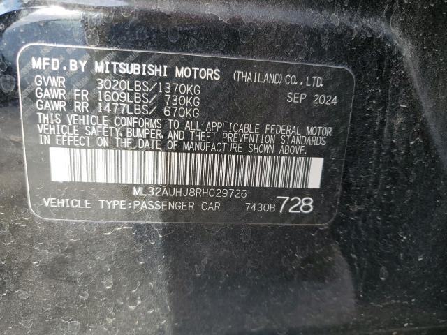 2024 MITSUBISHI MIRAGE ES ML32AUHJ8RH029726