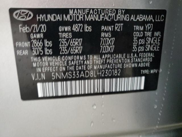 2020 HYUNDAI SANTA FE S #3285769665