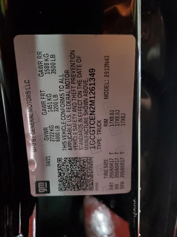 Lot #3304631972 2021 CHEVROLET COLORADO L