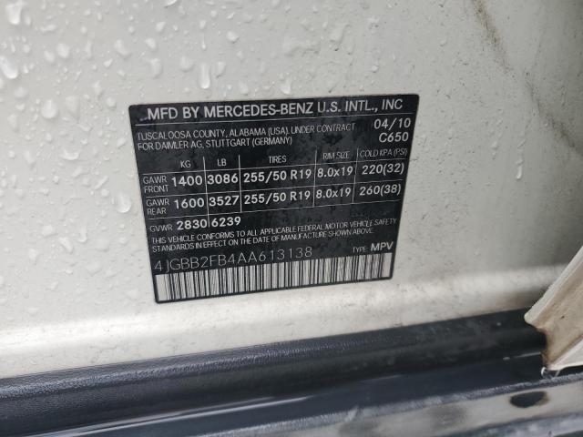 2010 MERCEDES-BENZ ML 350 BLU - 4JGBB2FB4AA613138