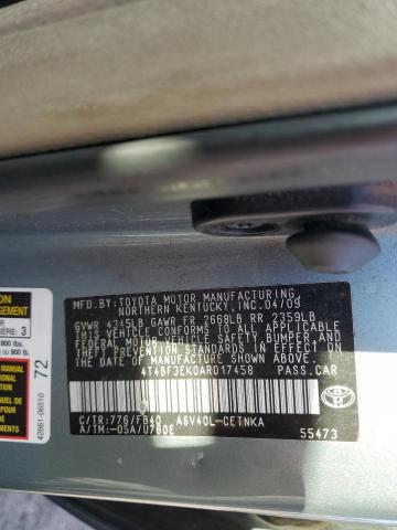 2010 TOYOTA CAMRY BASE - 4T4BF3EK0AR017458