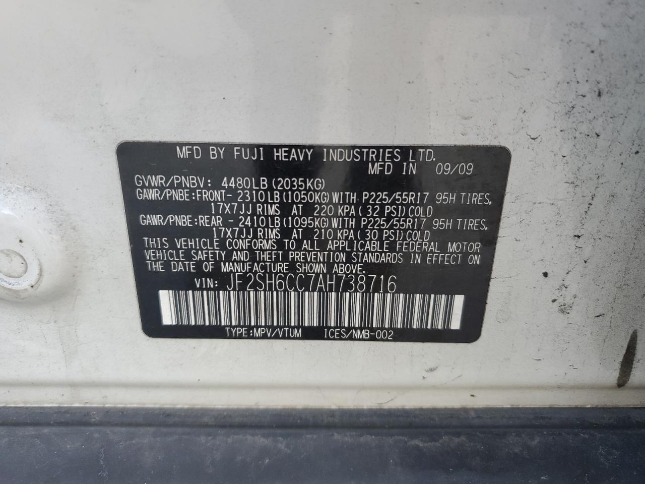 SUBARU FORESTER 2.5X PREMIUM