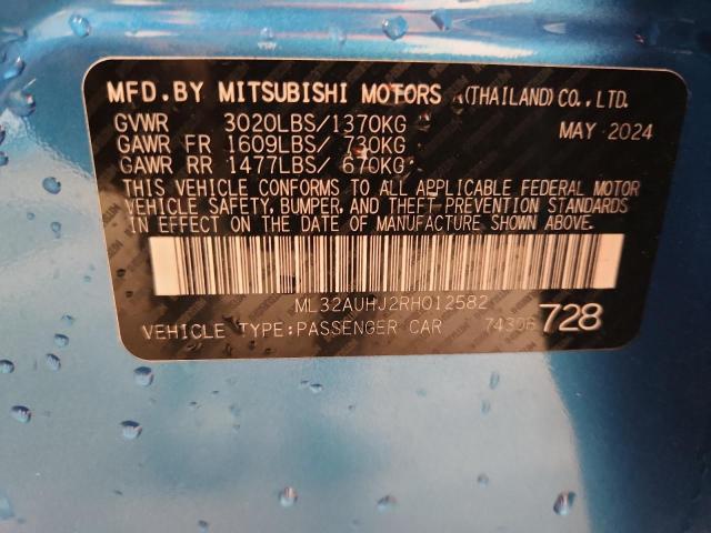 2024 MITSUBISHI MIRAGE ES ML32AUHJ2RH012582