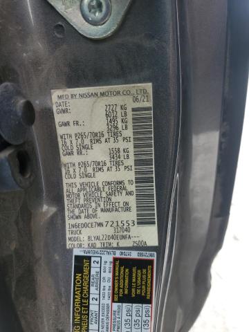 2021 NISSAN FRONTIER S 1N6ED0CE7MN721553