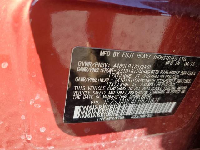 2015 SUBARU FORESTER 2 #3303000603