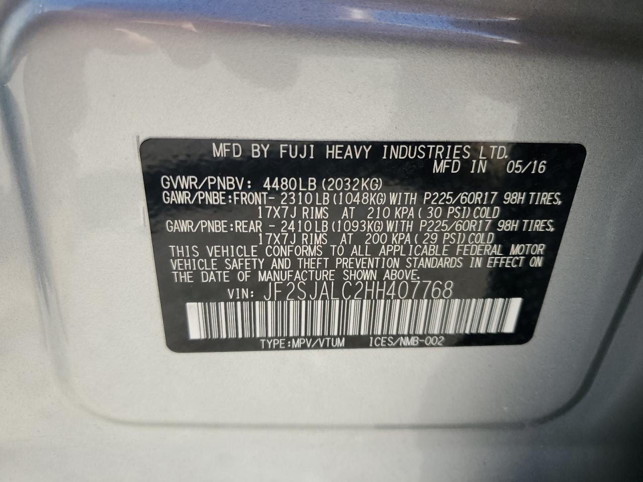 SUBARU FORESTER 2.5I LIMITED