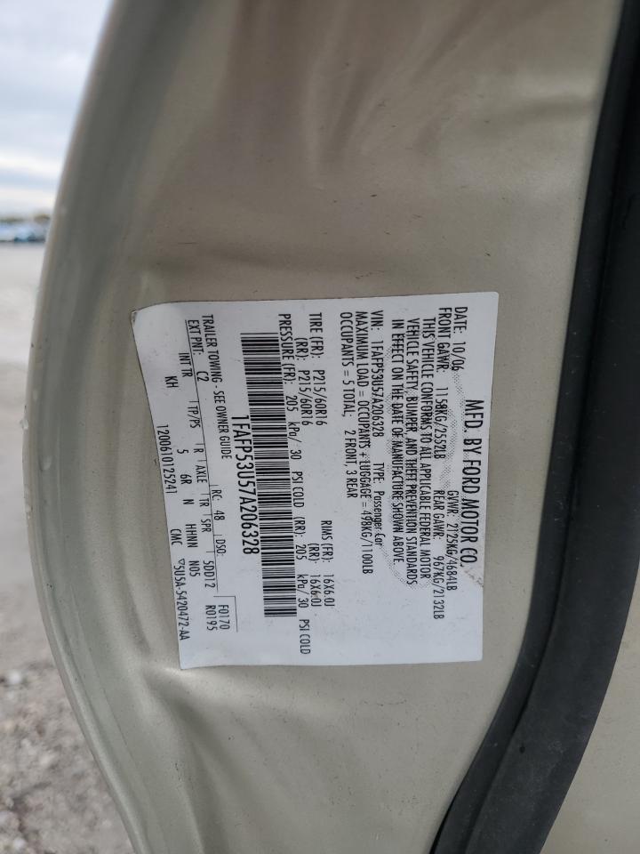 Lot #3278789647 2007 FORD TAURUS SE