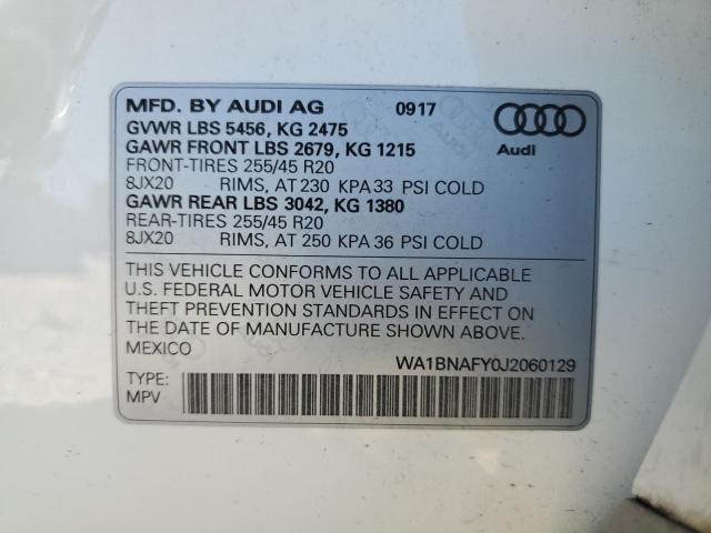2018 AUDI Q5 PREMIUM #3287628009