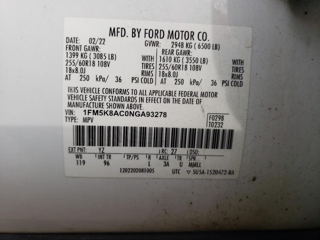 FORD EXPLORER POLICE INTERCEPTOR