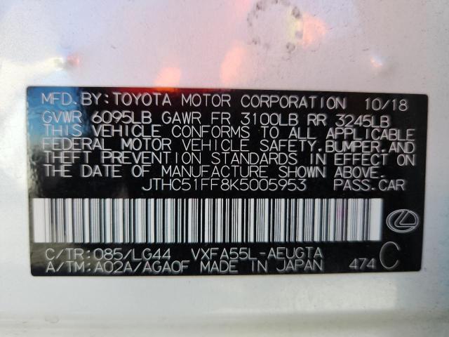 2019 LEXUS LS 500 BAS #3296680026