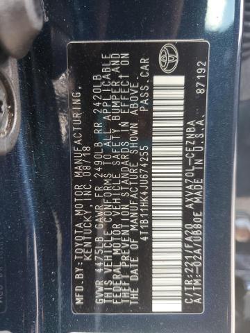 2018 TOYOTA CAMRY L #3310342976